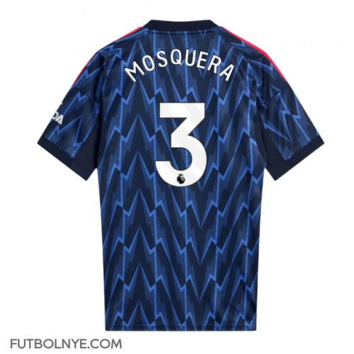 Camiseta Arsenal Cristhian Mosquera #3 Visitante Equipación 2025-26 manga corta